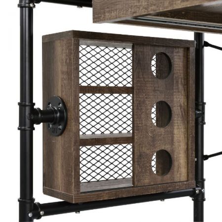 パーソナライズされたデスク、レトロスタイルの工業用配管デスク。